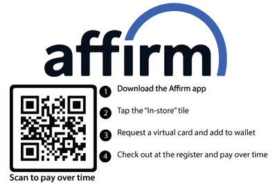 Buy Now, Pay Over Time with Affirm